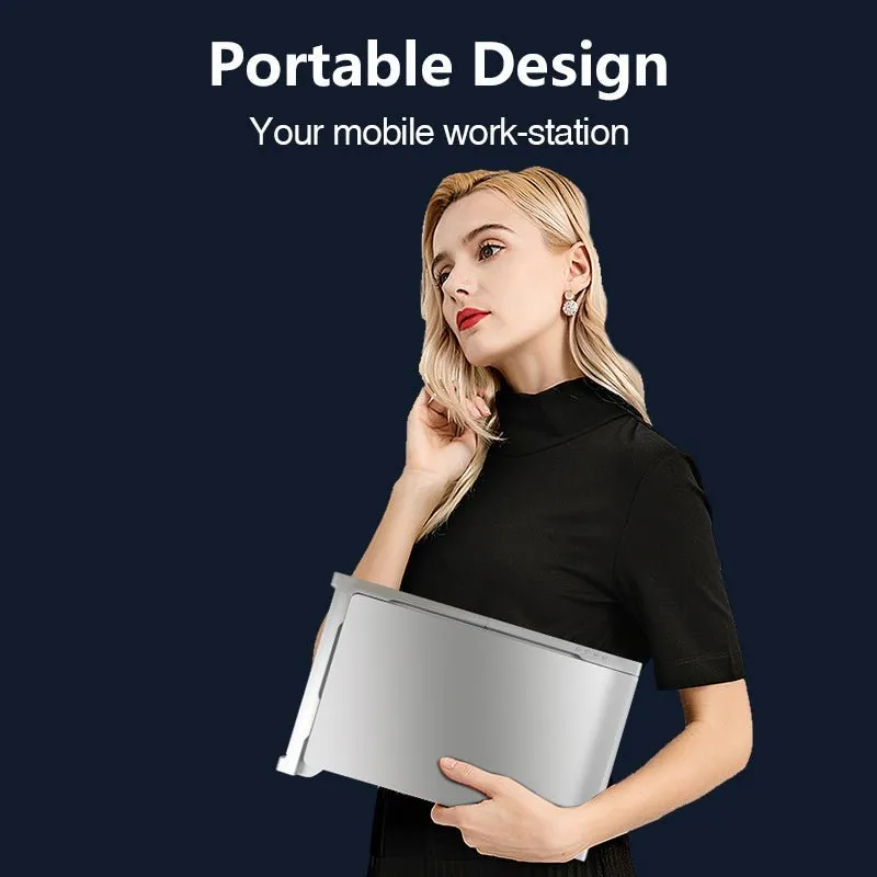Dual Portable Triple Fold 1080P IPS FHD Monitor Screen Extender For Laptop 1 Cable for 2 Displays 11.6" 12“ 13.3" 14"