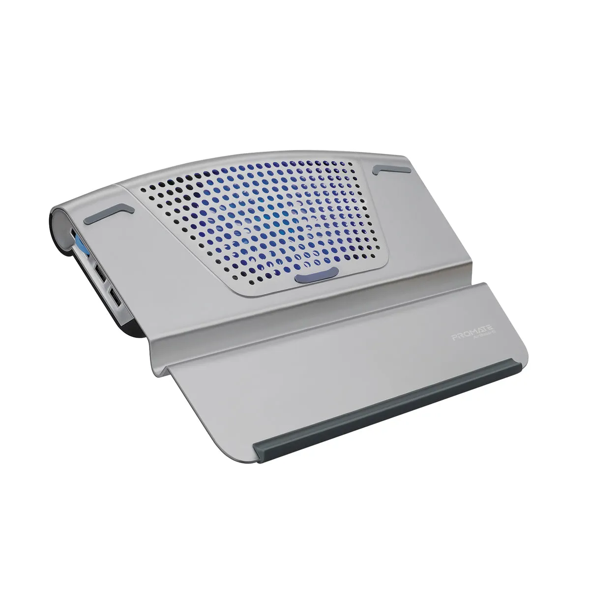 Ergonomic Multi-Level Aluminium Laptop Cooling Stand with Dual USB Ports