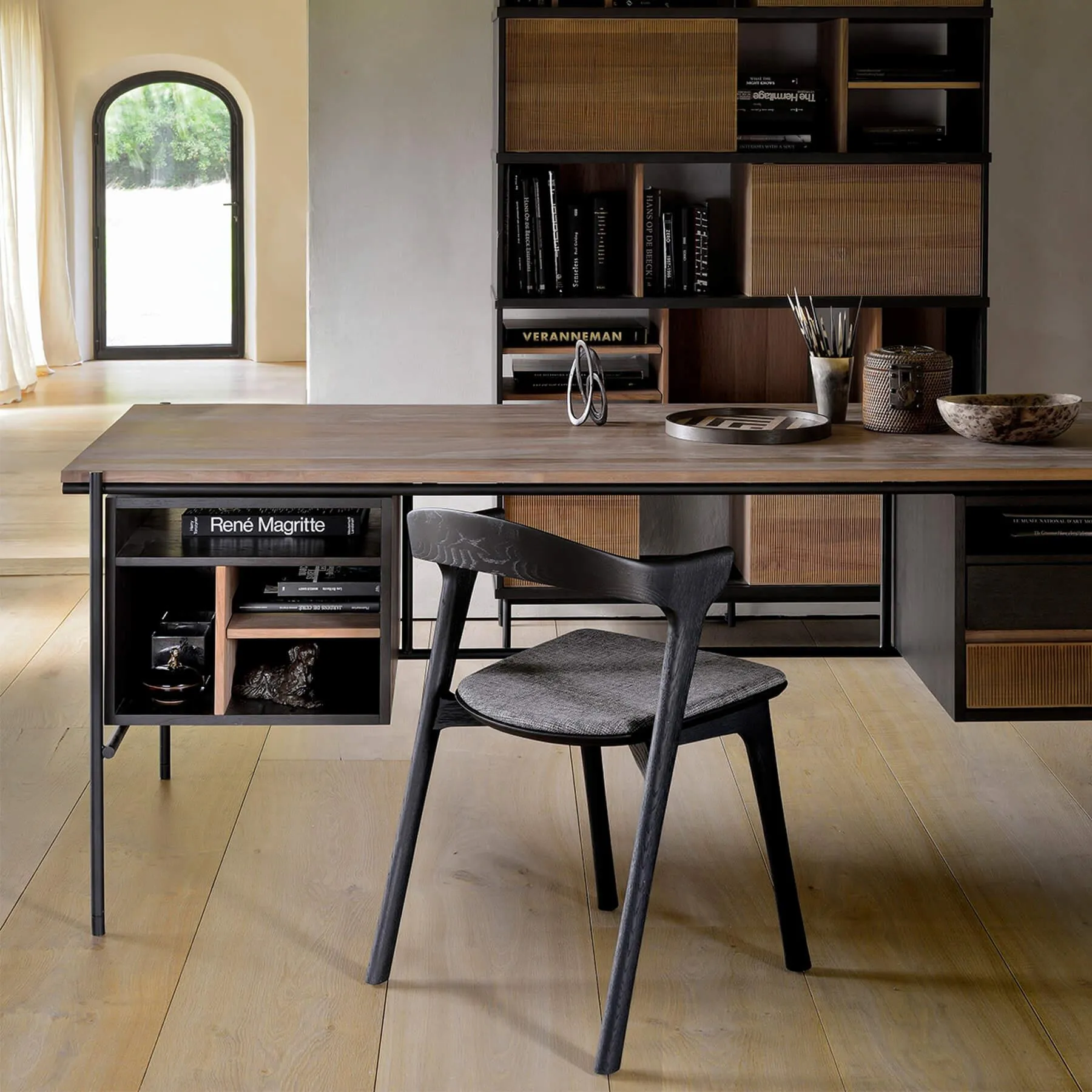 Ethnicraft Oscar Desk With 2 Drawers