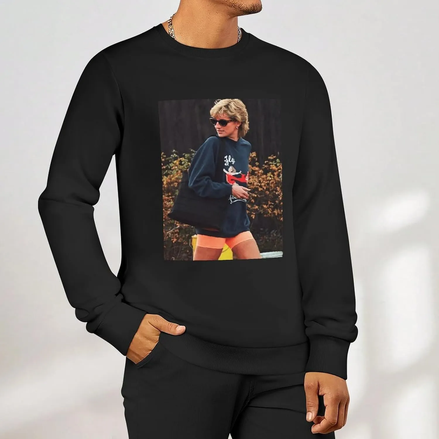 Fashion Long Sleeve Graphic Tees Shirt, Athletic Crew Neck T-Shirts for Men