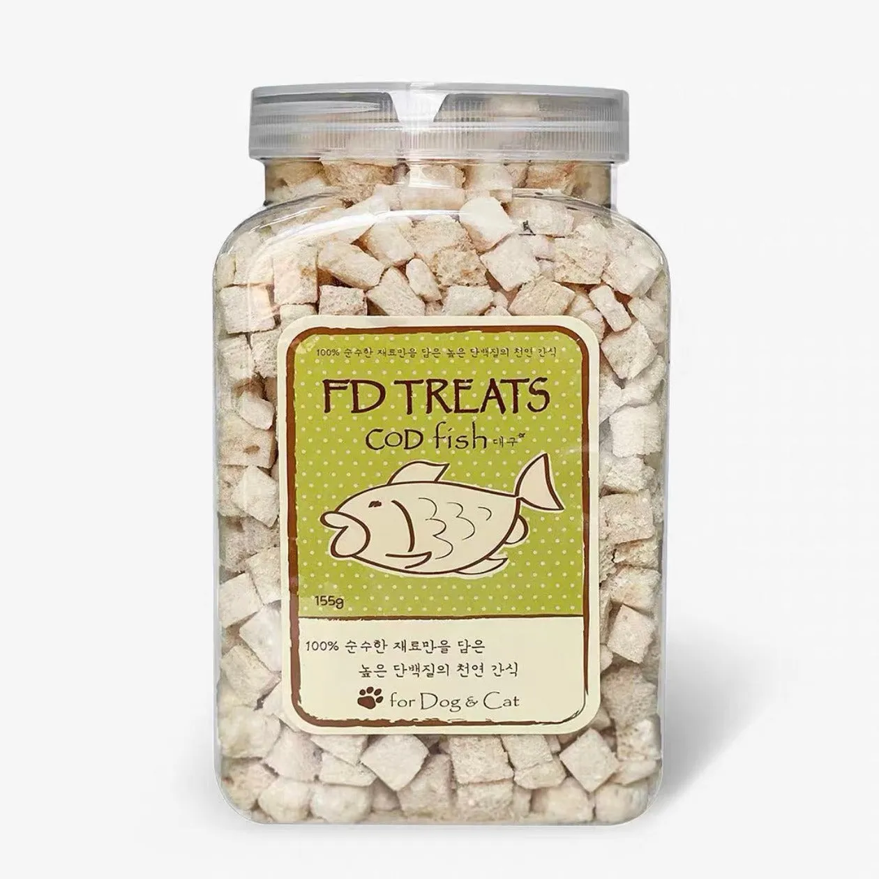 FD Treats Freeze-Dried Cod, Dog and Cat Treats, 60g