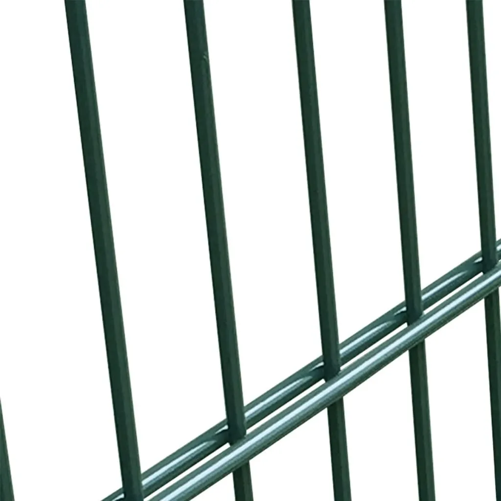 Fence Gate Steel Green 105x150 cm