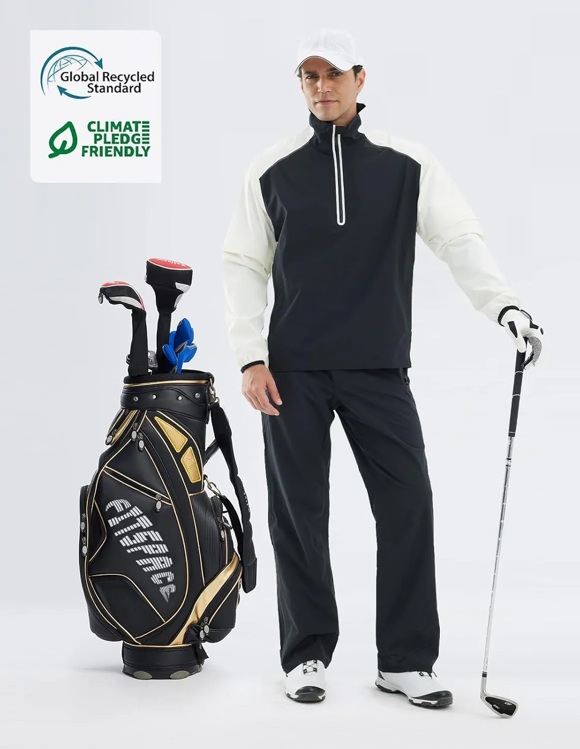 fit space Waterproof Golf Rain Suits for Men Performance Rain Jackets and Pants for All Sports