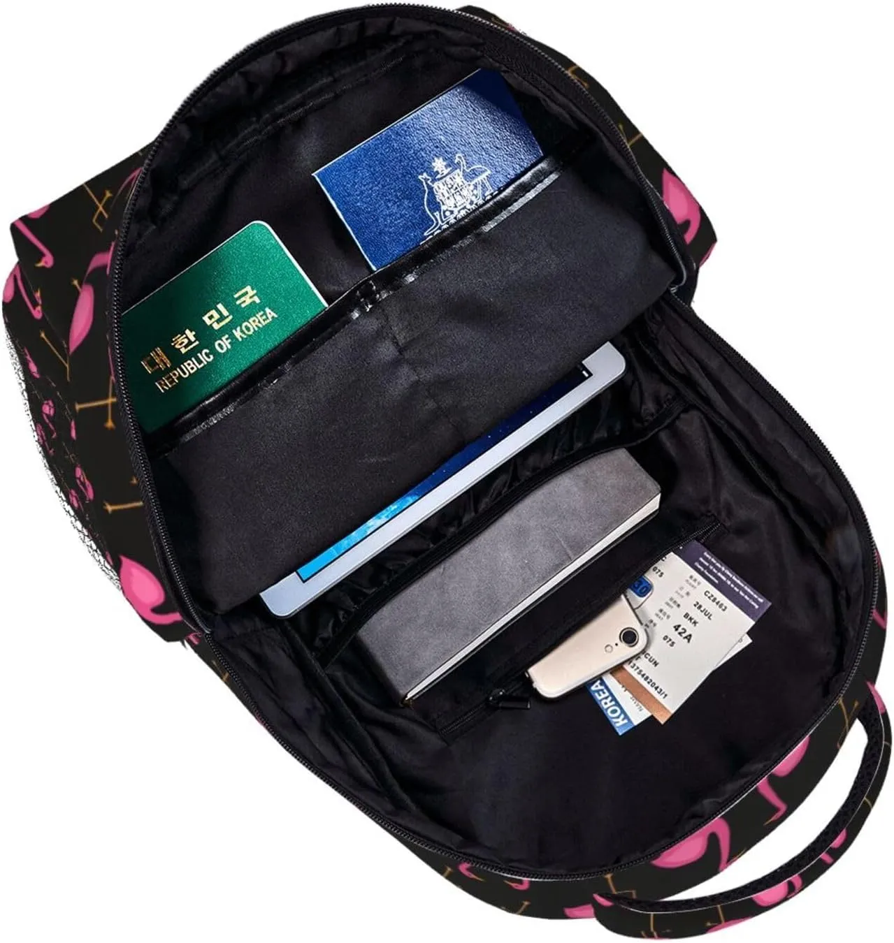 Flamingo Backpacks 15in Laptop Backpack Multipurpose Double Shoulder Bag For Men Women Gifts