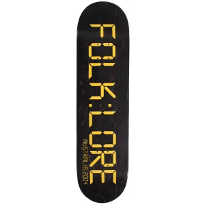 Folklore - Clock Yellow 8.375 Skateboard Deck