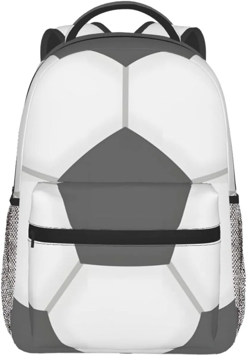 Football Travel Laptop Backpack Women Lightweight Backpack Adjustable College Backpack Fits 15.6 Inch Laptop Waterproof Travel Backpack for Women, Men, Travel -Soccer