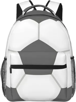 Football Travel Laptop Backpack Women Lightweight Backpack Adjustable College Backpack Fits 15.6 Inch Laptop Waterproof Travel Backpack for Women, Men, Travel -Soccer