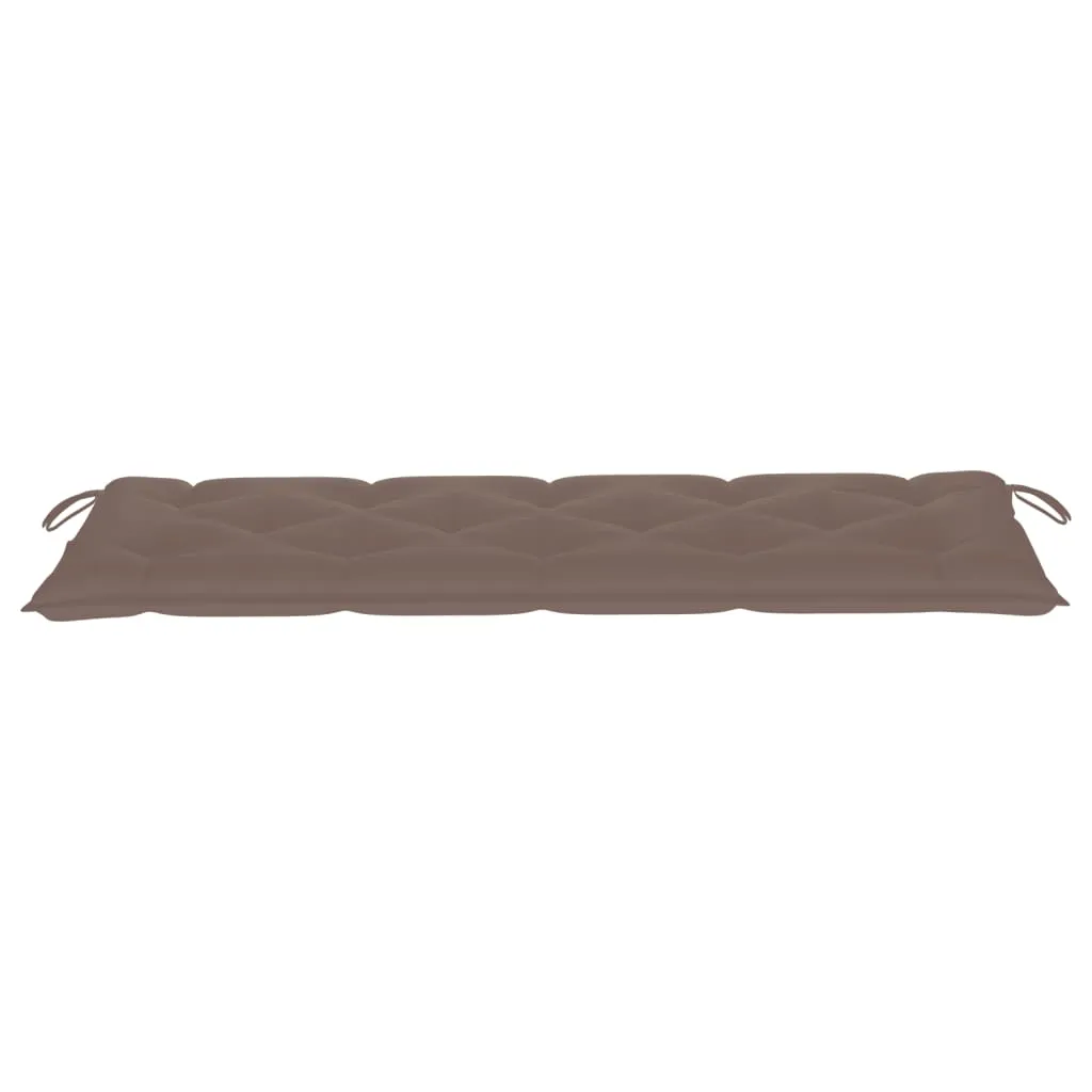 Garden Bench Cushion Taupe 150x50x7 cm Fabric