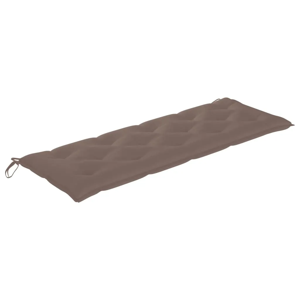 Garden Bench Cushion Taupe 150x50x7 cm Fabric