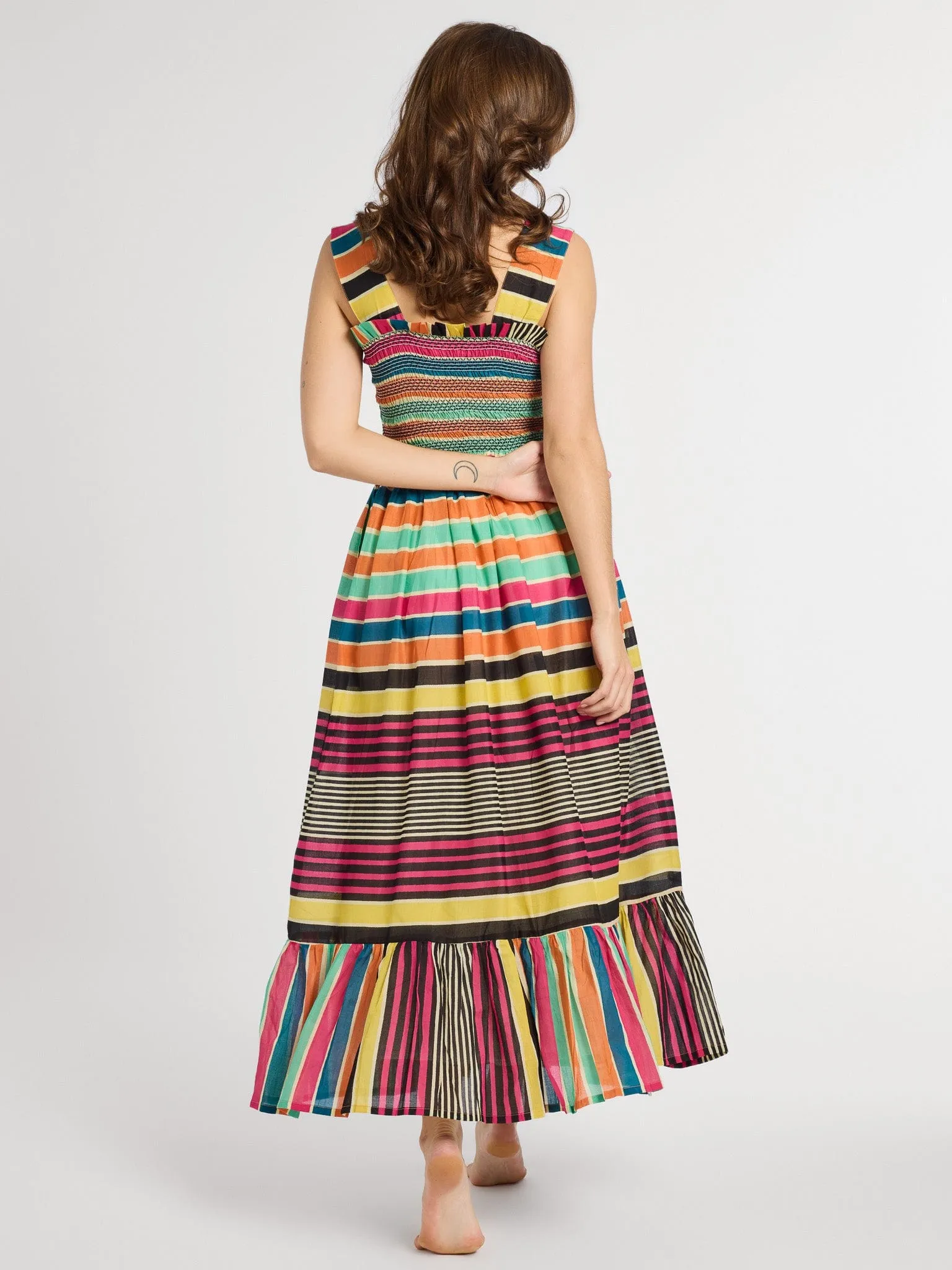 Garden Dress in Ibiza Stripe