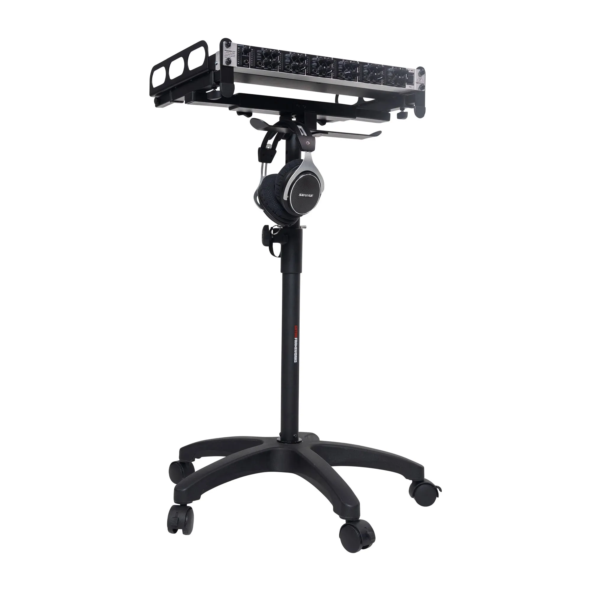 Gator Frameworks Height and Angled Adjustable Wheeled Mixer Stand