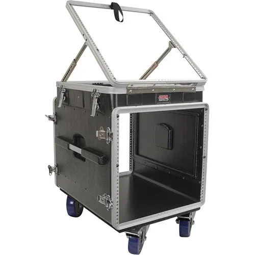 Gator GRC-12X10-PU Pop-Up Console Rack Case - 12U Pop Up, 10U Front