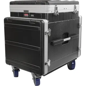 Gator GRC-12X10-PU Pop-Up Console Rack Case - 12U Pop Up, 10U Front