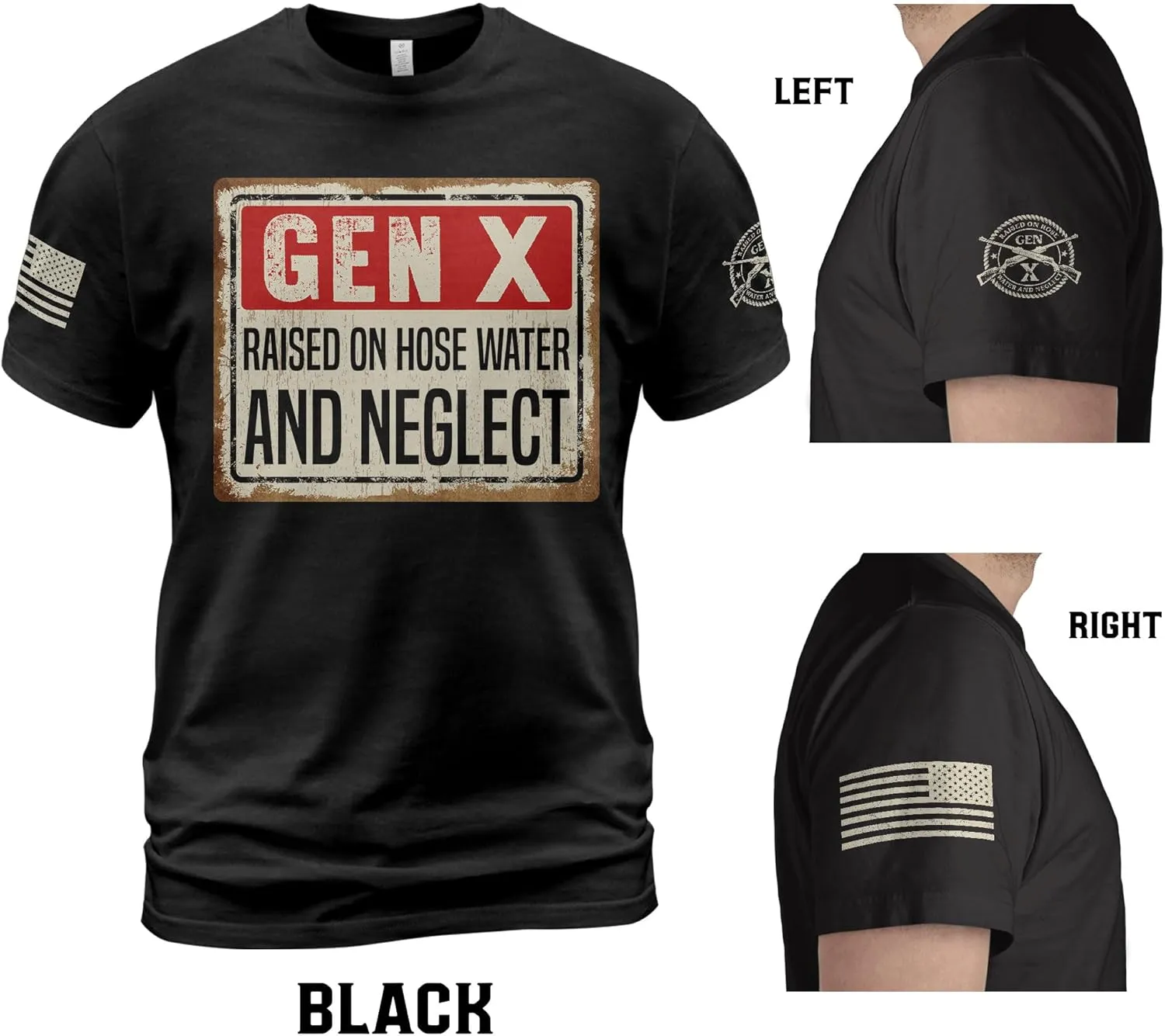 Gen X Raised On Hose Water and Neglect Shirt, Gen X T Shirt Women, Gen X Shirts for Men, Generation X Shirt 8