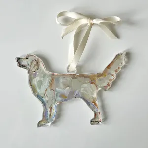 Golden Retriever Light Acrylic Ornament