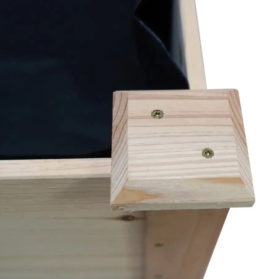 Green Fingers Garden Bed Raised Wooden Planter Box Vegetables 120x60x80cm