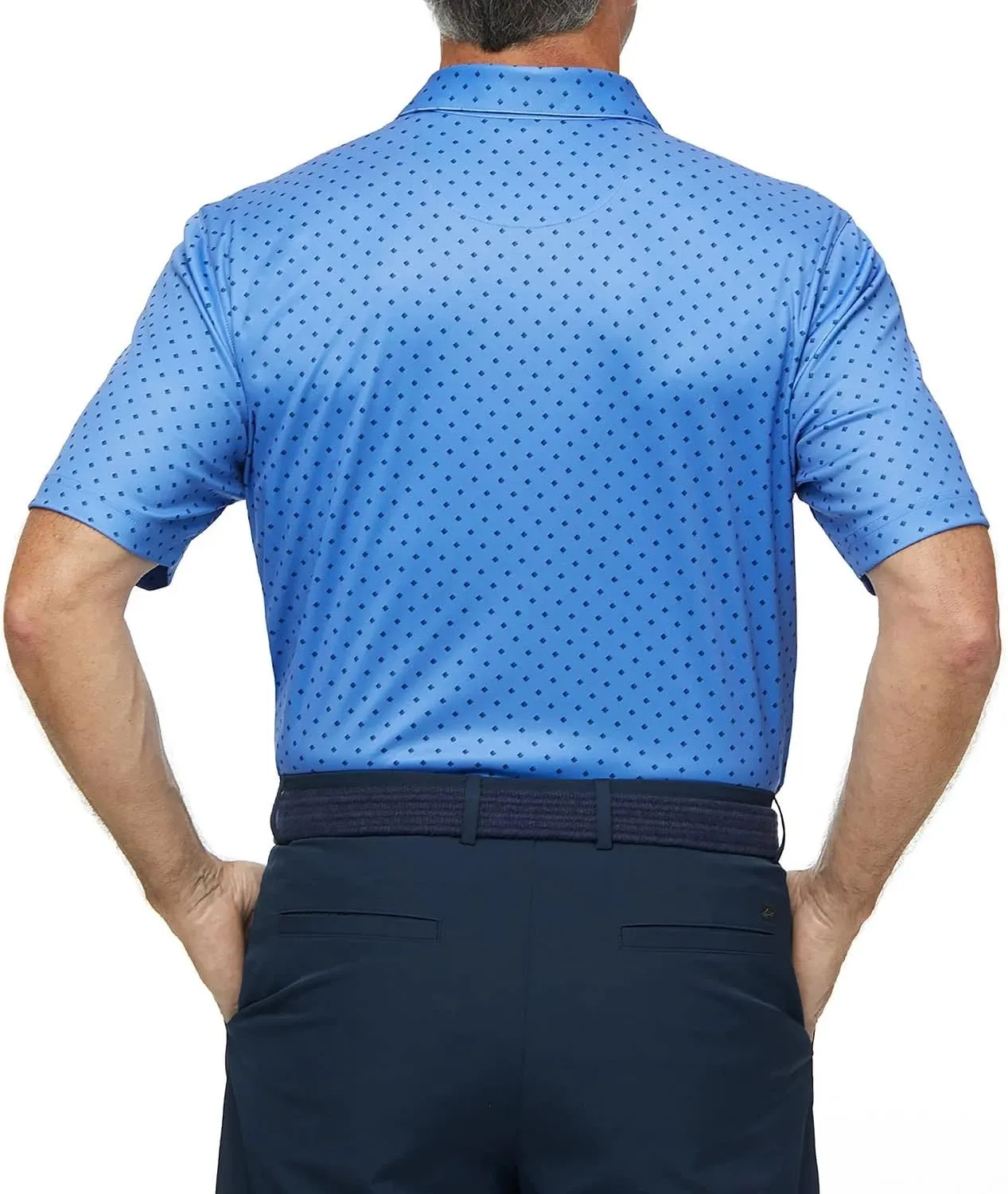 Greg Norman Men's Golf Polo Shirts Short Sleeve Casual Performance Moisture Wicking Dry Fit Golf Shirts for Men