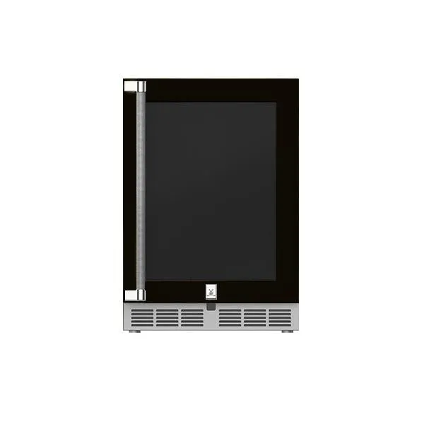 Hestan 24" 2-Zone Refrigerator for Wine Storage, Right Hinged, Glass Door, with Lock
