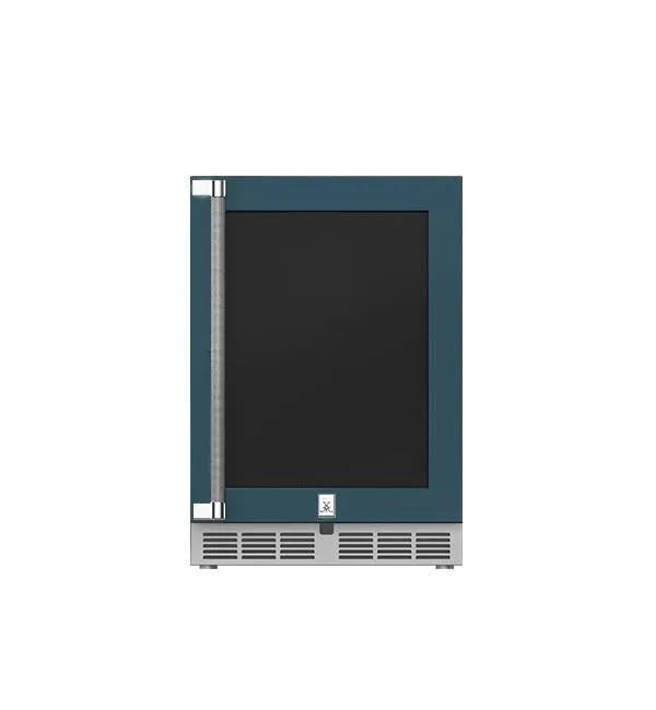 Hestan 24" 2-Zone Refrigerator for Wine Storage, Right Hinged, Glass Door, with Lock