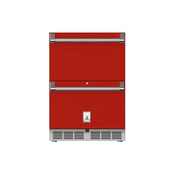 Hestan 24" Refrigerator and Freezer Drawers with Lock