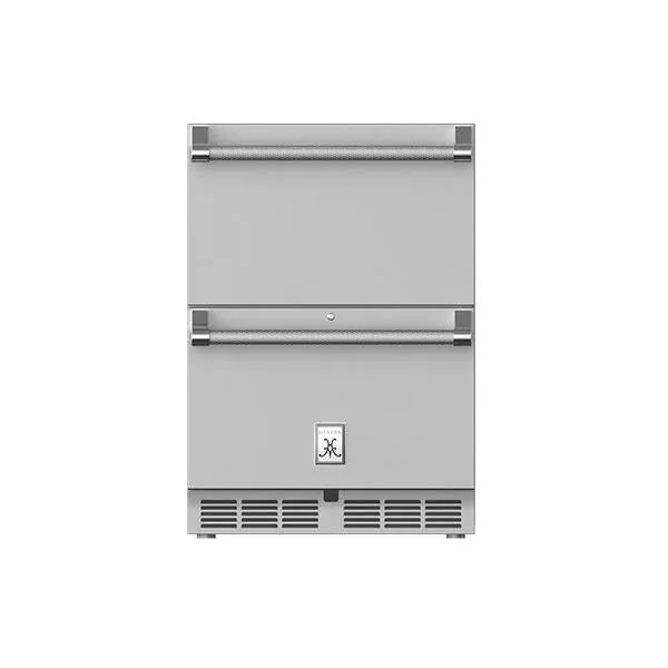 Hestan 24" Refrigerator and Freezer Drawers with Lock