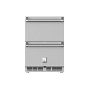 Hestan 24" Refrigerator and Freezer Drawers with Lock