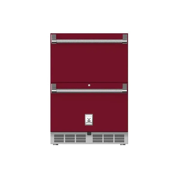 Hestan 24" Refrigerator and Freezer Drawers with Lock
