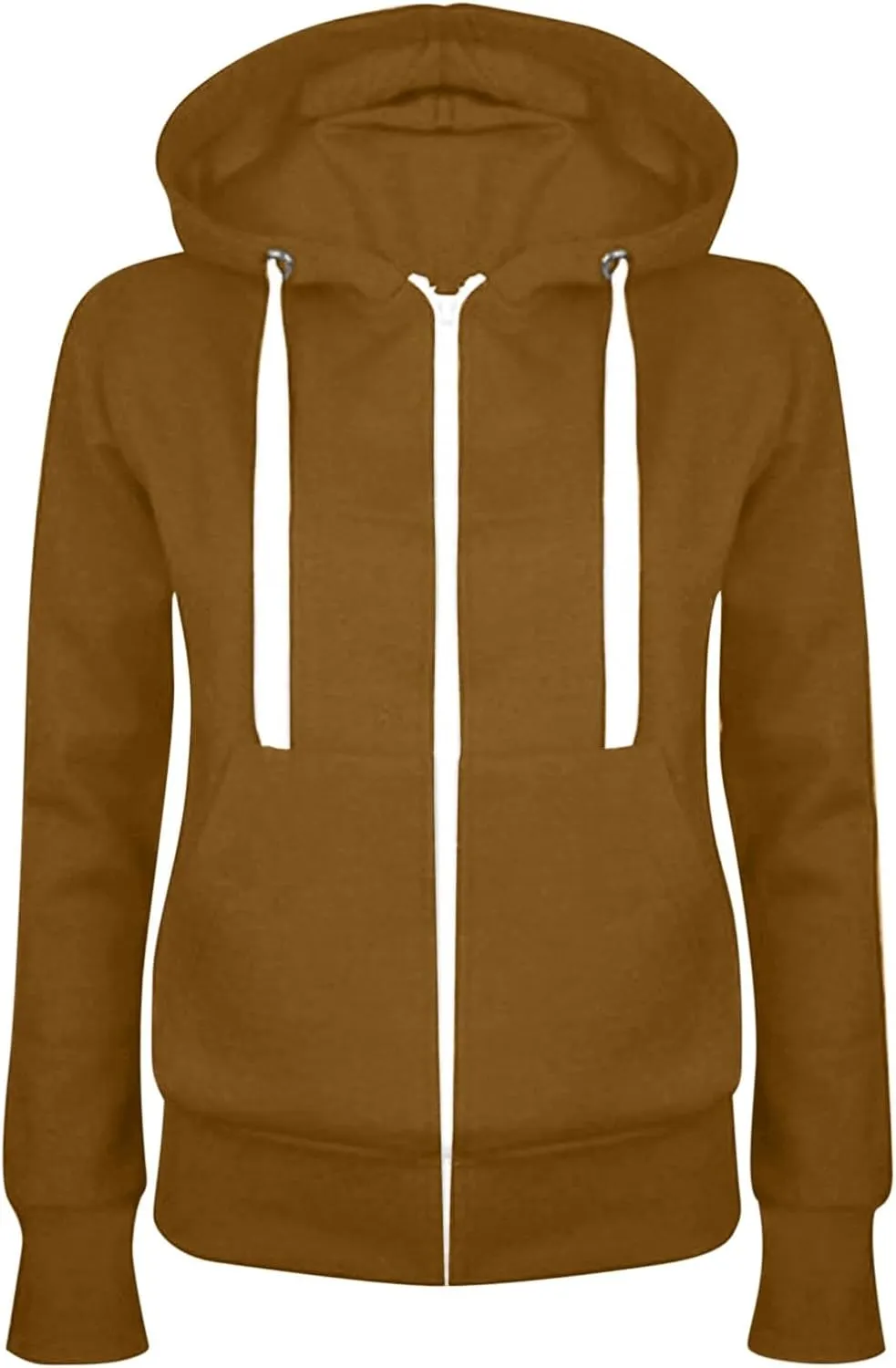 Hoodies For Women Zip Up Oversized Hooded Sweatshirt Long Sleeve Fleece Jacket With Pockets Fall Fashion Outfits 2023