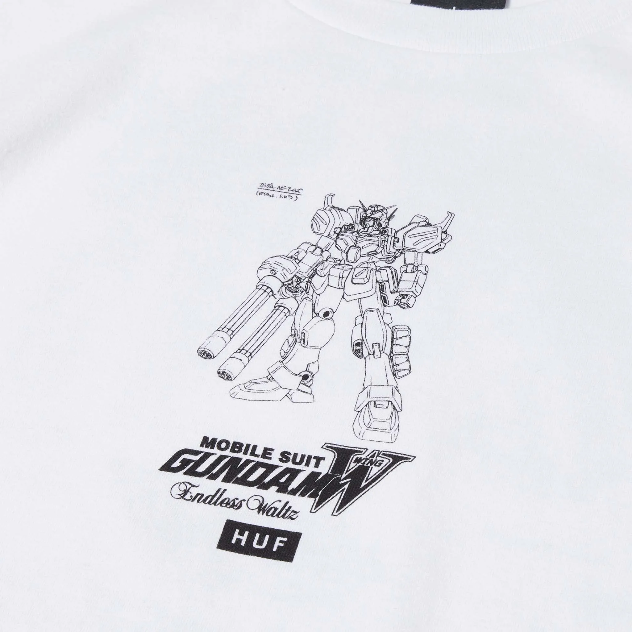 Huf - Gundam Wing Heavy Arms Schematics T-Shirt - White