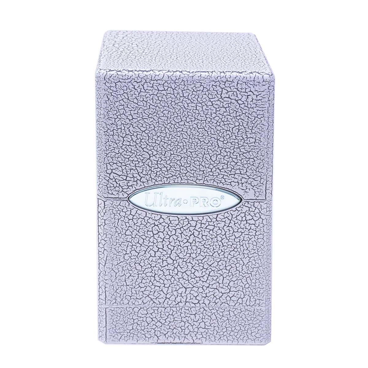 Ivory Crackle Satin Tower Deck Box