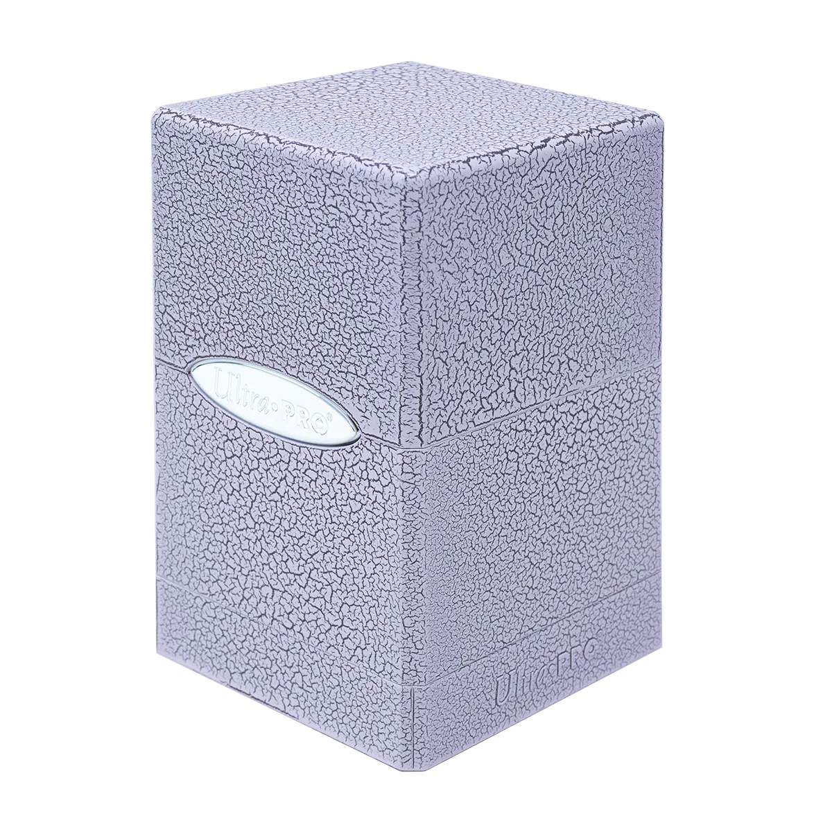 Ivory Crackle Satin Tower Deck Box