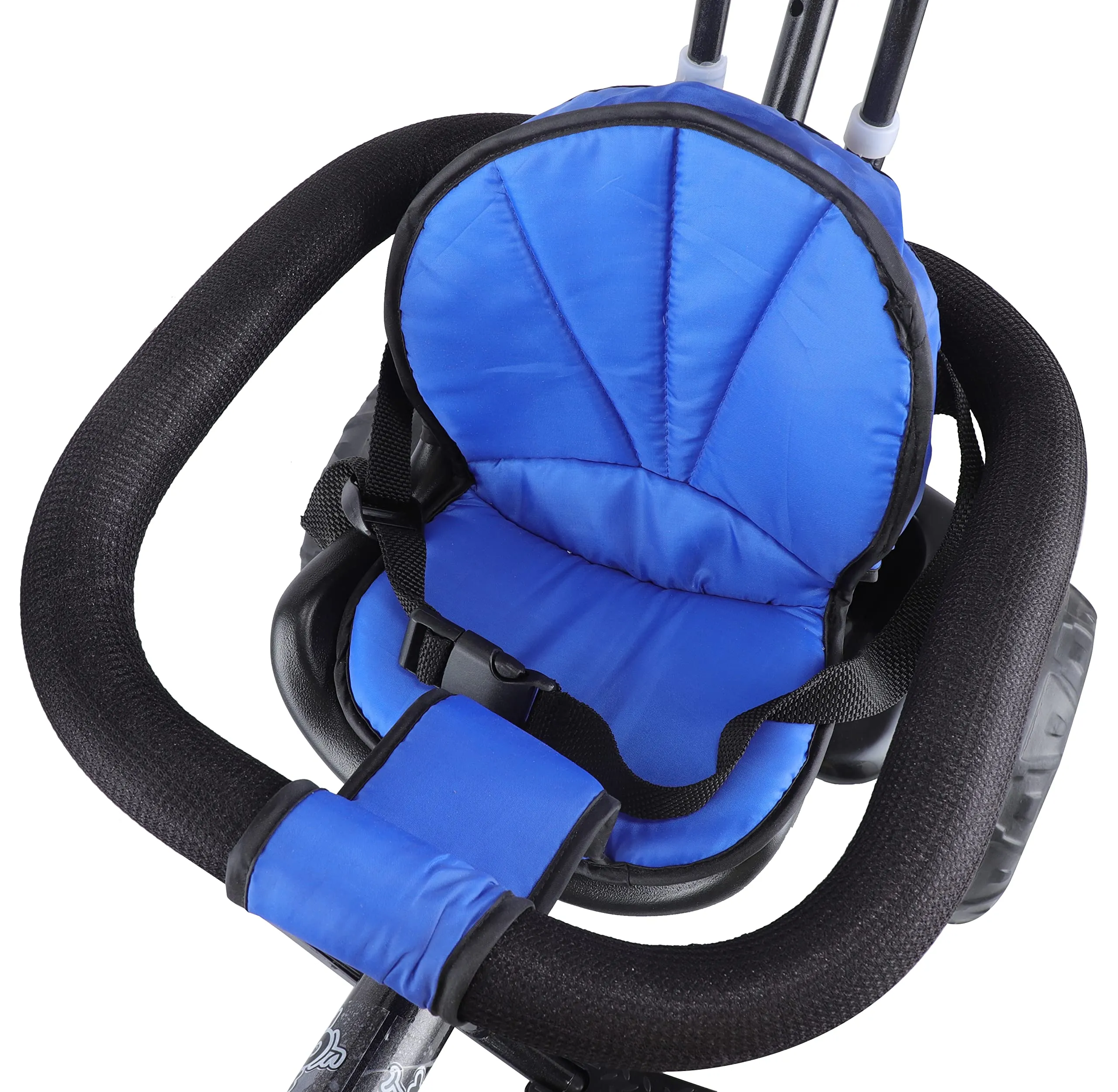 JoyRide Stroller Tricycle| Baby Trike|Tricycle with Canopy and Parental Adjust Push Handle for Kids|Boys|Girls Age Group 1.5 to 5 Years (Blue)