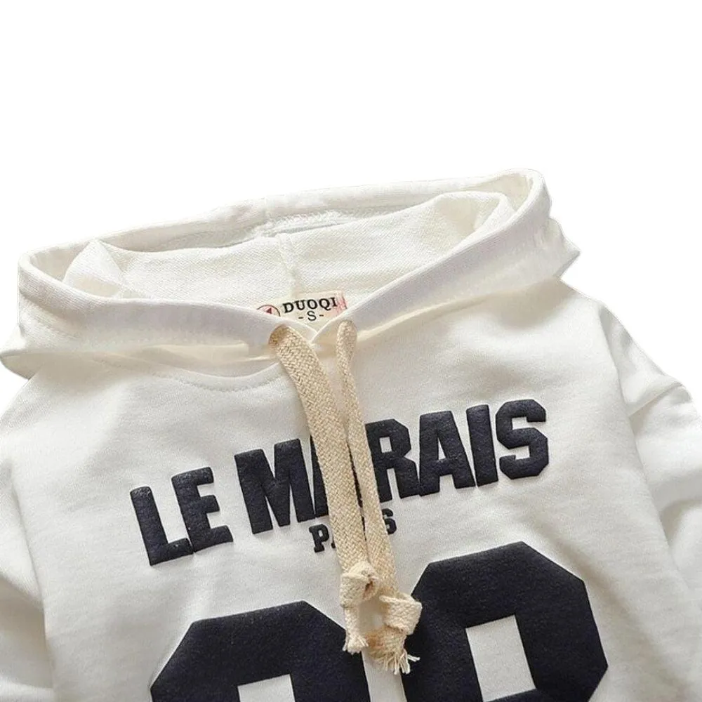 Le Marais Paris Unisex Hoodie Lightweight Ages 2 to 5 Girls Hoodie Toddler Kids Hoodie Hooded Sweater Boys Hoodie Casual