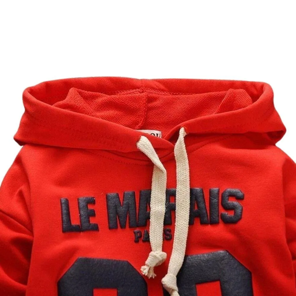 Le Marais Paris Unisex Hoodie Lightweight Ages 2 to 5 Girls Hoodie Toddler Kids Hoodie Hooded Sweater Boys Hoodie Casual