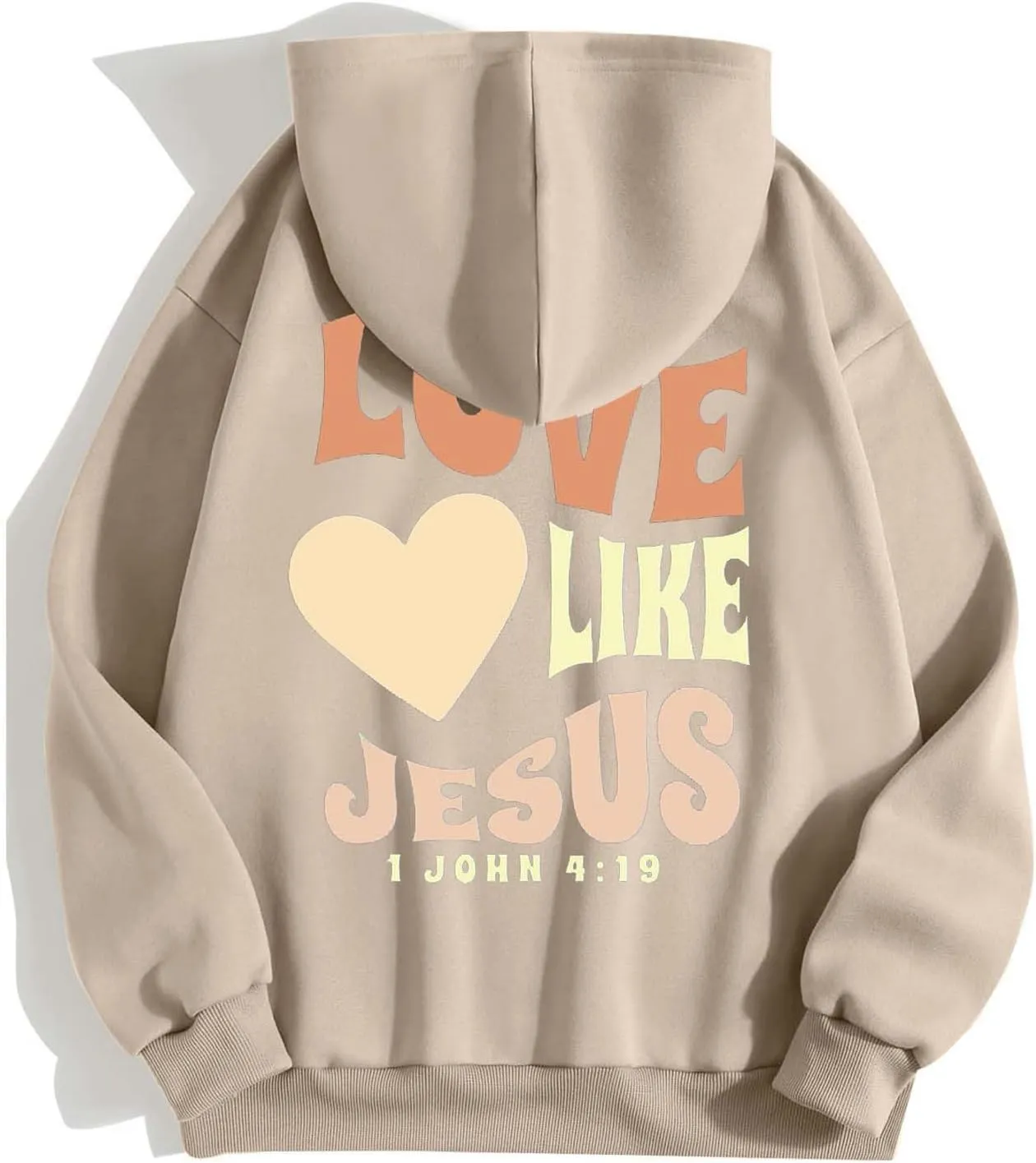 Love Like Jesus Zip Up Christian Hoodies for Women Bible Verse Graphic Y2K Hooded Sweatshirt Coat Fall Fashion Comfort Hoodie