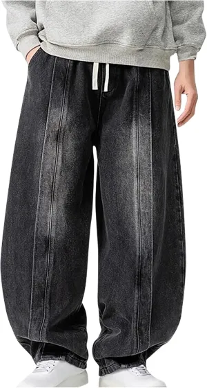Man Pants Pants for Man Denim Medieval Harem Western Flare Wide Leg Summer Fall Pants 2025