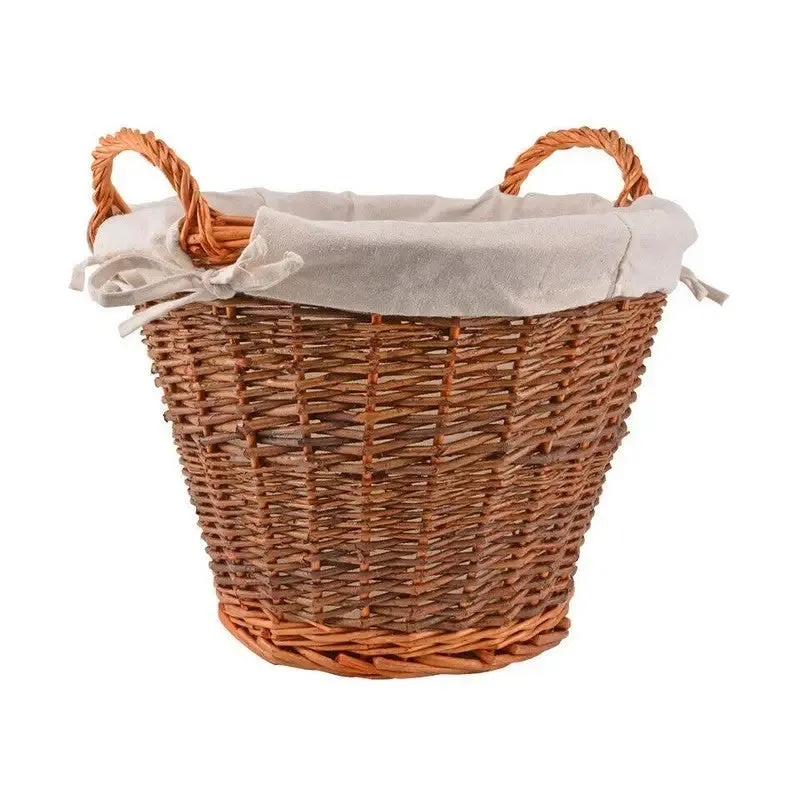 Manor Log Basket Two Tone Small - 40cm