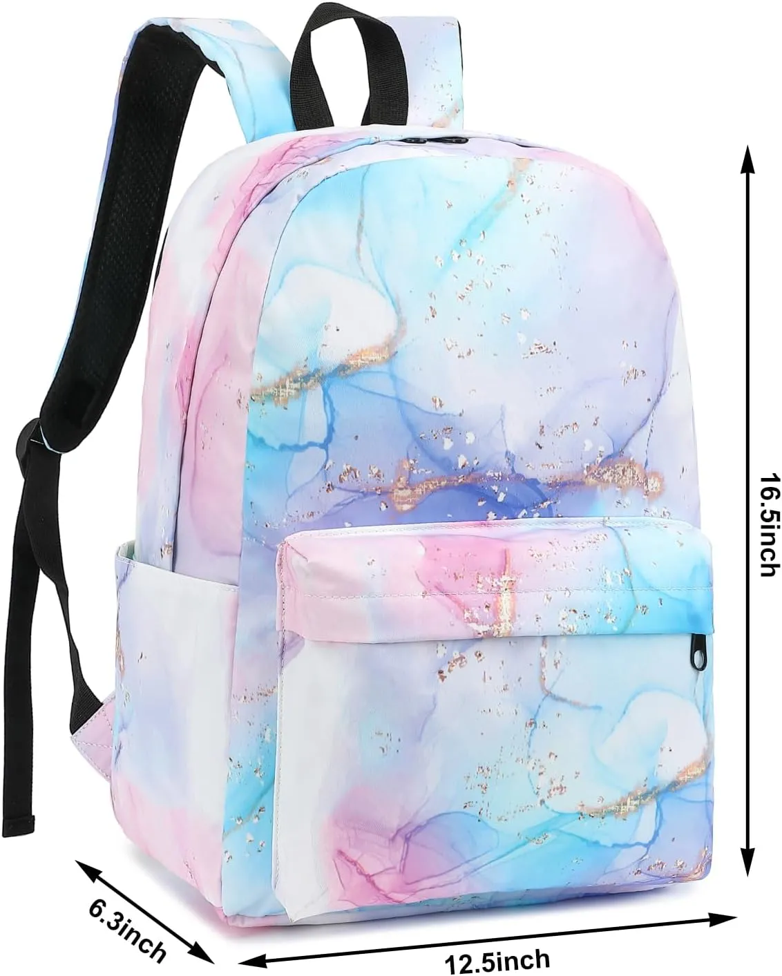 Marble Backpack for Girls Women Teens, School Backpack College Bookbags Ladies Laptop Backpacks