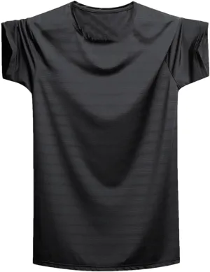 Men Quick Dry Oversized T Shirt Summer Gym Joggering Sports T-Shirts Men Ice Silk Tops Tees