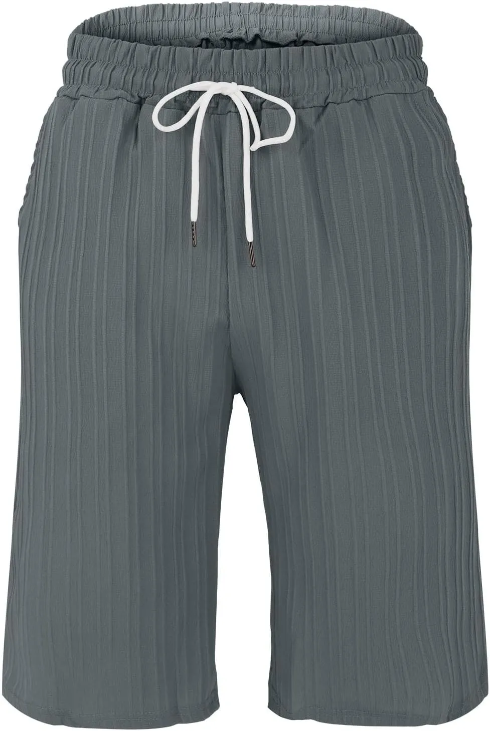 Men Summer Beach Shorts Plus Size Track Combat Wide Leg Straight Loose Casual Capris Trend Outdoor Seaside Volleyball Bermuda
