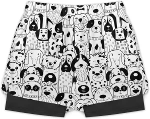 Men's Swim Trunks Black White Zebra Pattern Quick Dry Board Shorts