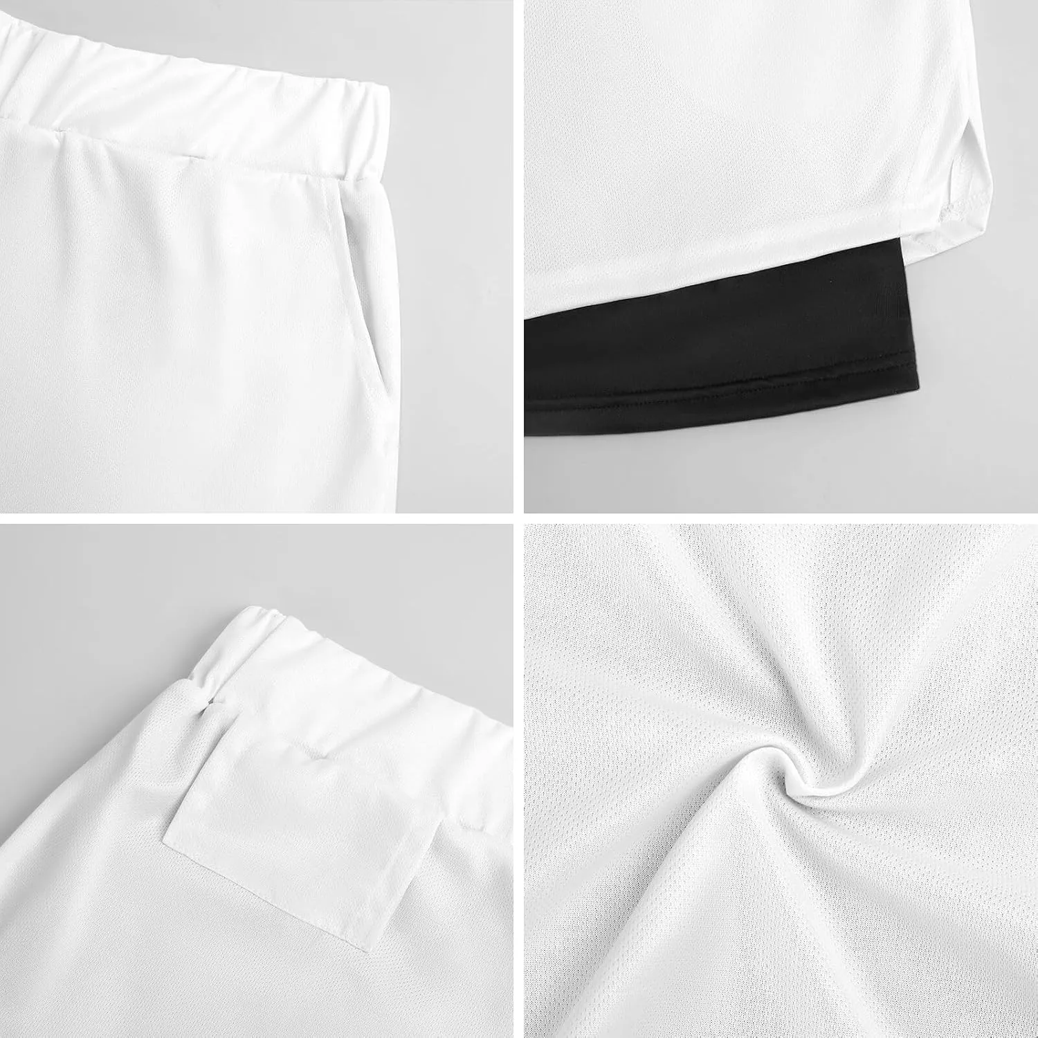Men's Swim Trunks Black White Zebra Pattern Quick Dry Board Shorts