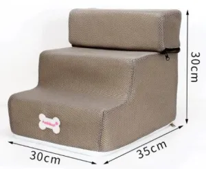 Mesh Foam 2 or 3 Step Pet Stairs