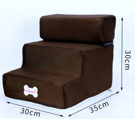 Mesh Foam 2 or 3 Step Pet Stairs