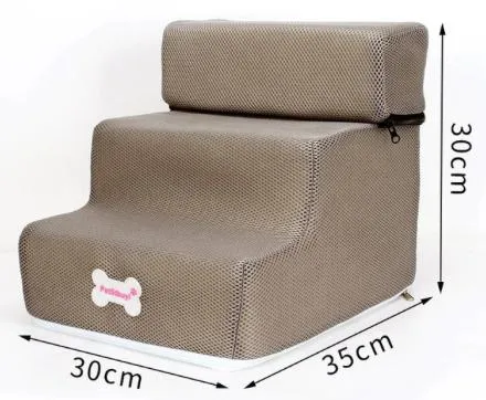 Mesh Foam 2 or 3 Step Pet Stairs