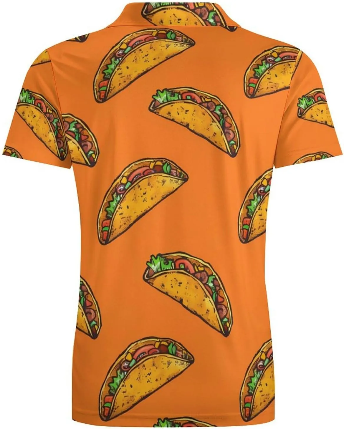 Mexican Tacco Mexico Classic Polo Shirts for Men Quick Dry Short Sleeve Fit Golf Tees Casual Tops