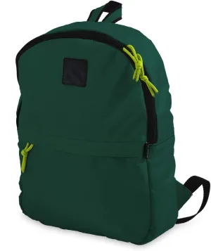 Mintra Office Backpack, Water-resistant Everyday Bag with Adjustable Straps, Unisex Backpack for Travel, College, Multi-Compartments with Secure Zippers, Dark Green, 10L Mini, 10" W x 9.84" H