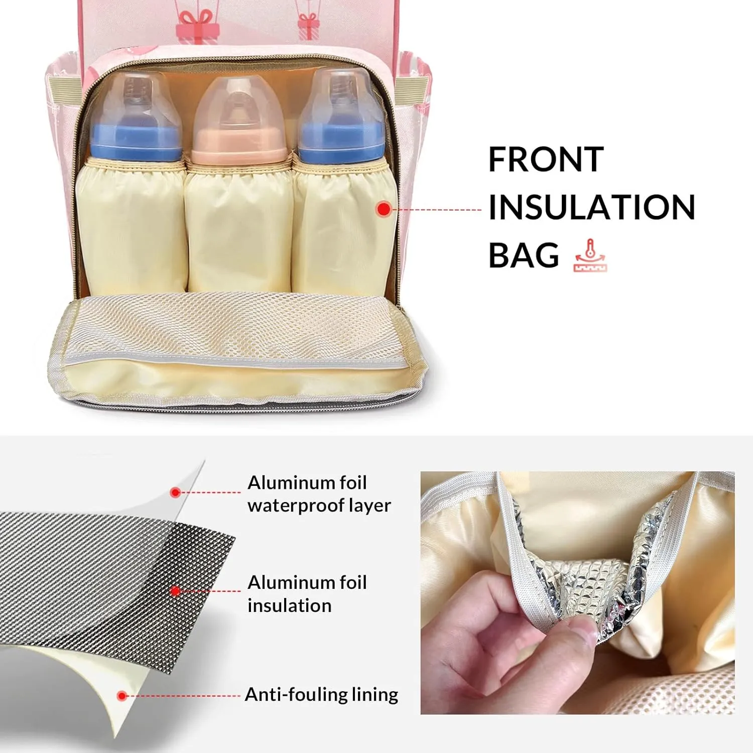 Mother Mummy Bags Custom Personalized with Name Diaper Bags Backpack Nappy Bag Gifts
