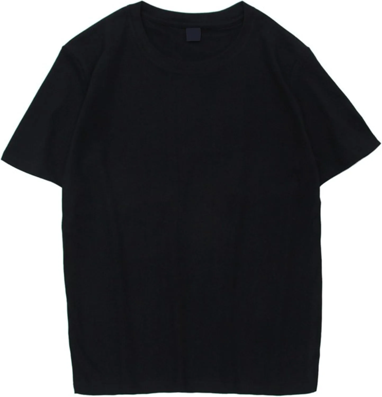 Multipack Cotton T-Shirt for Men Crew Neck Short Sleeve Loose Basic Tees Solid Color Stretch Plain Tee Tops