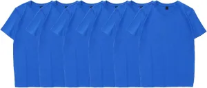 Multipack Cotton T-Shirt for Men Crew Neck Short Sleeve Loose Basic Tees Solid Color Stretch Plain Tee Tops